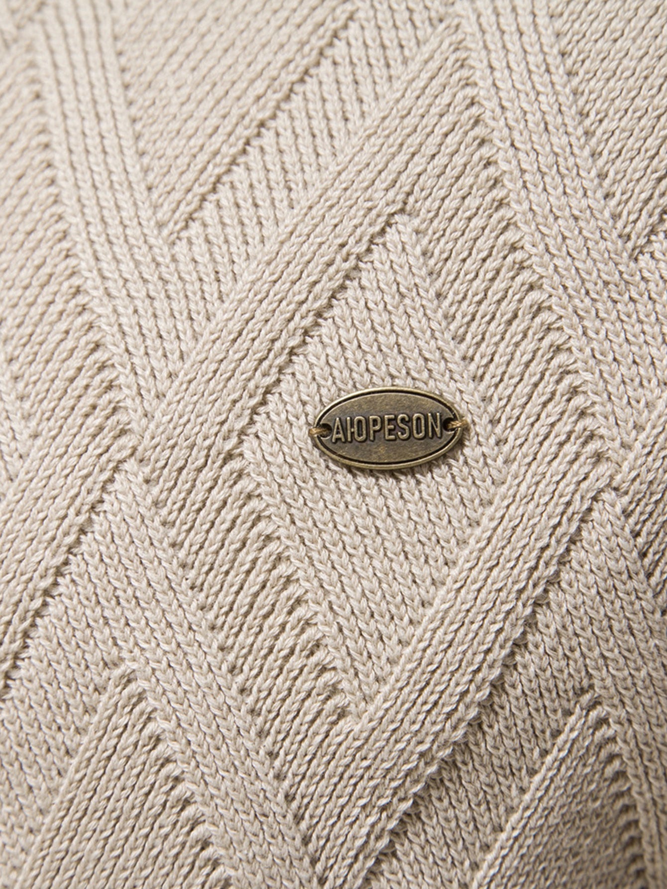 Geometry Jacquard Crewneck Sweater