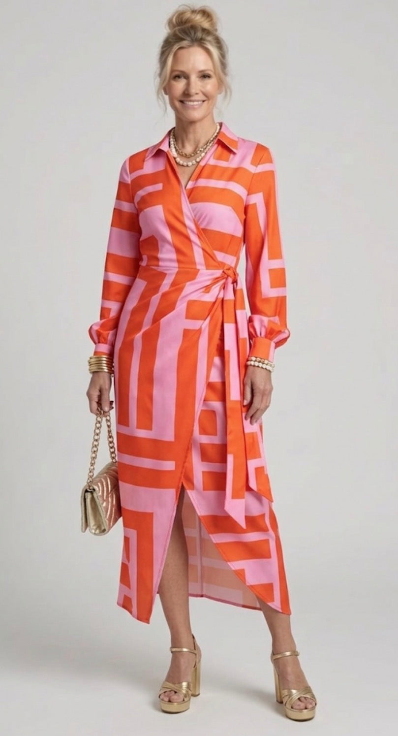 ARVELYNE™ | Printed Wrap Dress