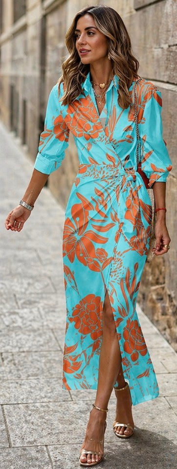 ARVELYNE™ | Printed Wrap Dress