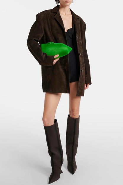 Poppy Heterotypic Knee-high Boots - Brown
