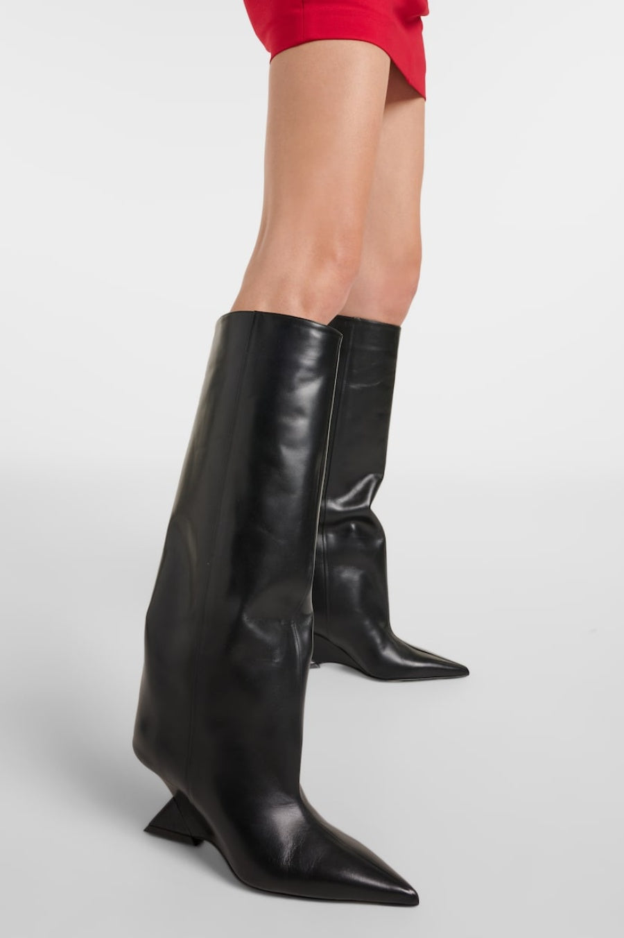 Ruby Heterotypic Knee-high Boots - Black