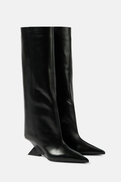 Ruby Heterotypic Knee-high Boots - Black