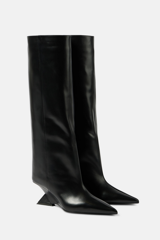 Ruby Heterotypic Knee-high Boots - Black