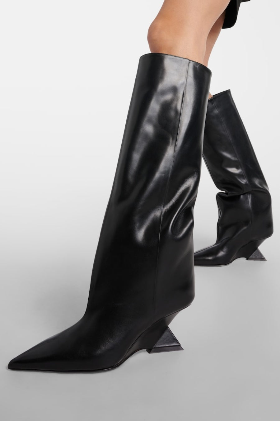 Ruby Heterotypic Knee-high Boots - Black