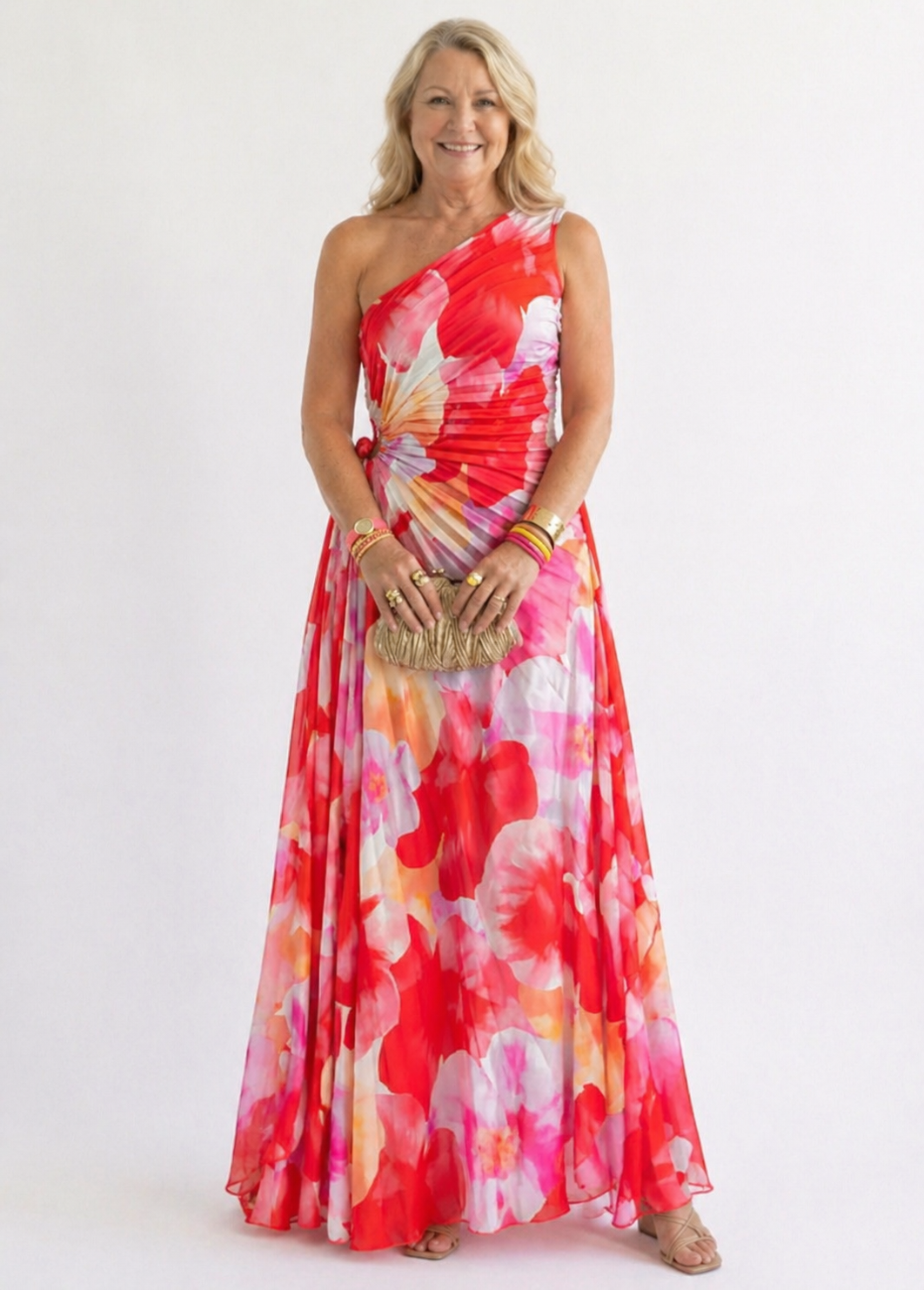 Ellis & Johnson™  | Vibrant Tropical Evening Dress