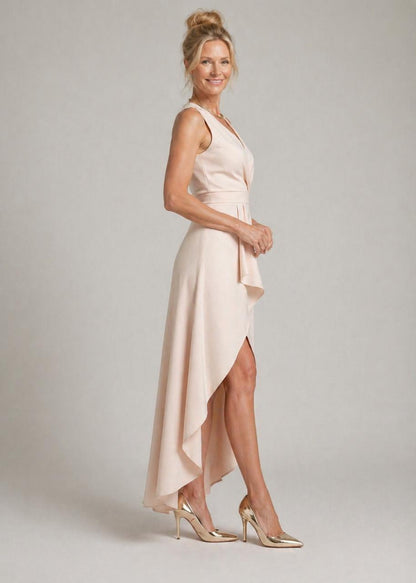ARVELYNE™  |Midi Wrap Dress with V-Neck