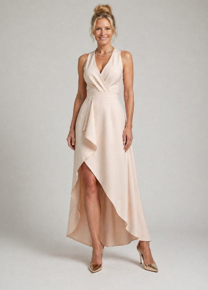 ARVELYNE™  |Midi Wrap Dress with V-Neck