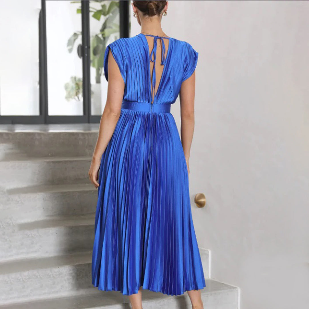 ARVELYNE™  | Timeless Pleated Midi Dress