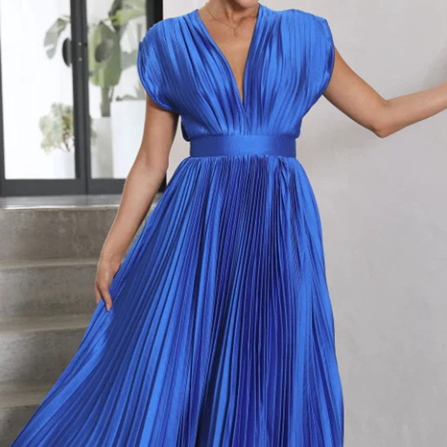 ARVELYNE™  | Timeless Pleated Midi Dress