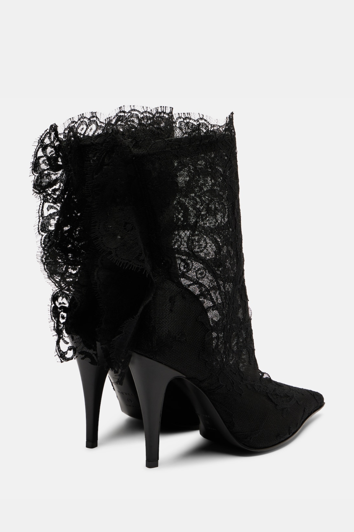 Freya Lace Ankle Boots - Black