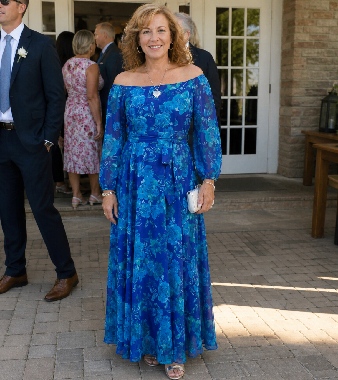 ARVELYNE™  | Off Shoulder Floral Maxi Dress
