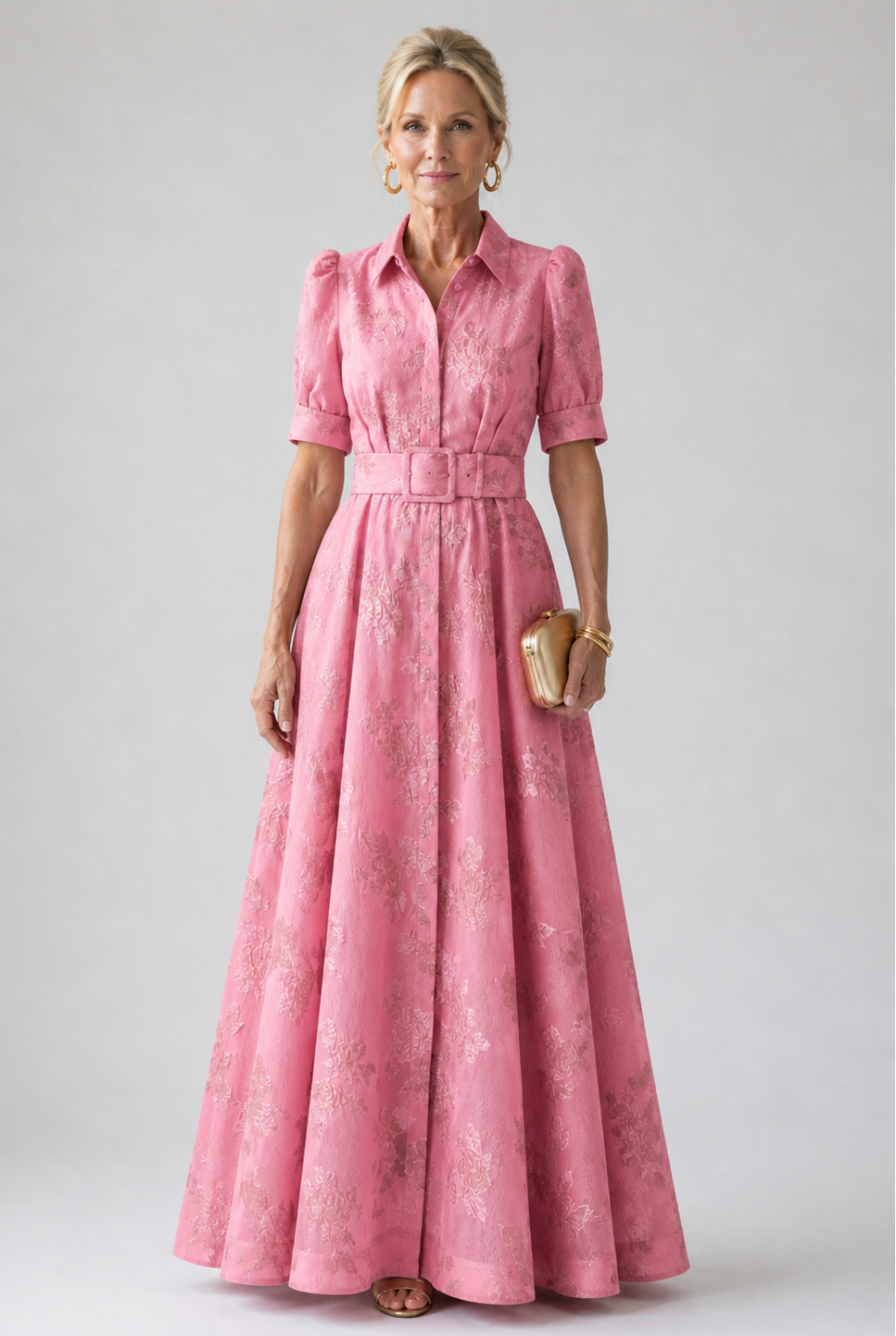 ARVELYNE™  | Belted Floral Maxi Dress