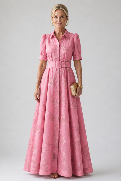 ARVELYNE™  | Belted Floral Maxi Dress