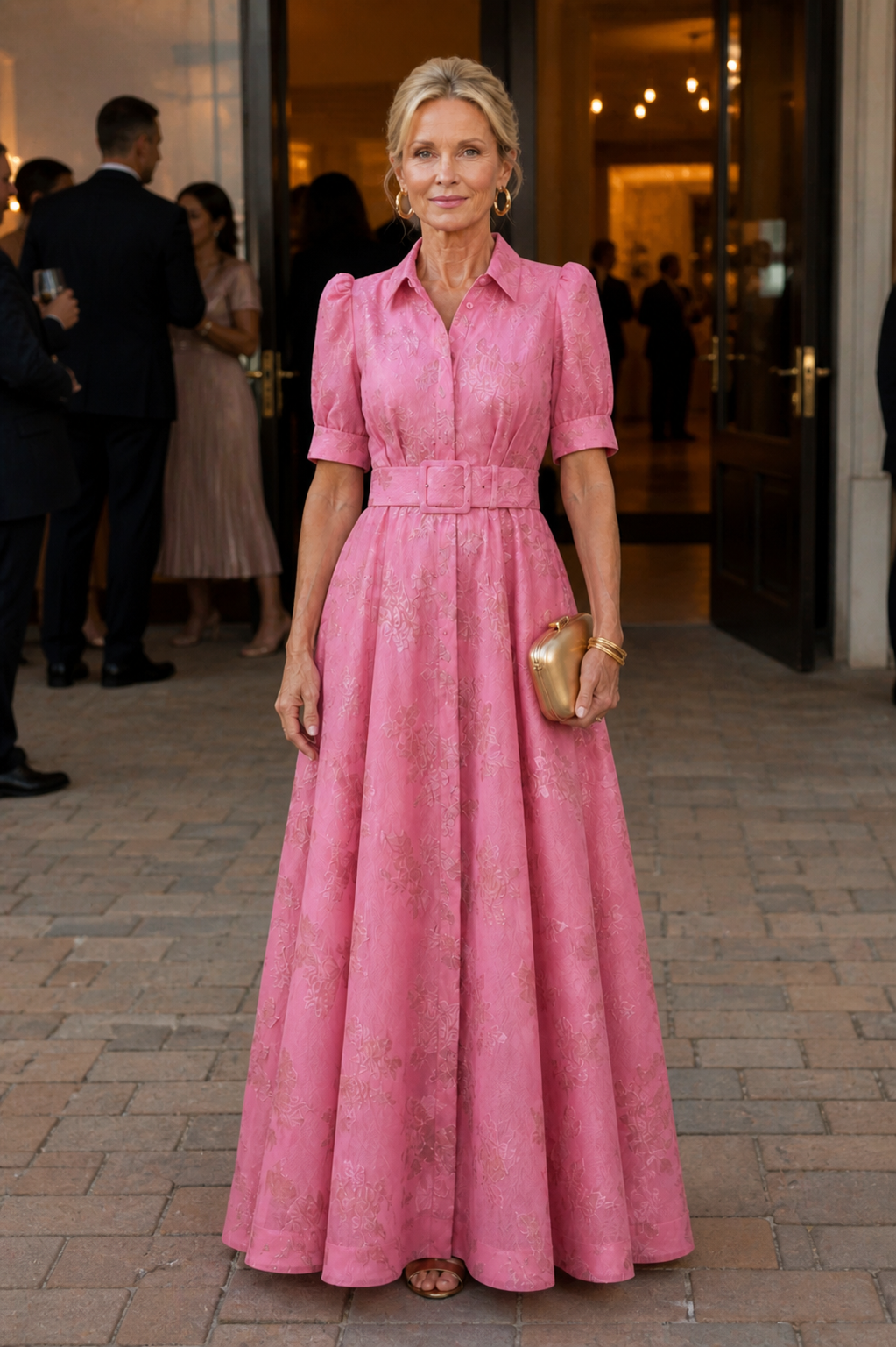 ARVELYNE™  | Belted Floral Maxi Dress