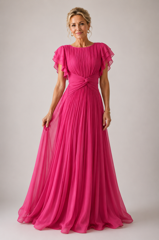 ARVELYNE™  | Pleated Evening Dress