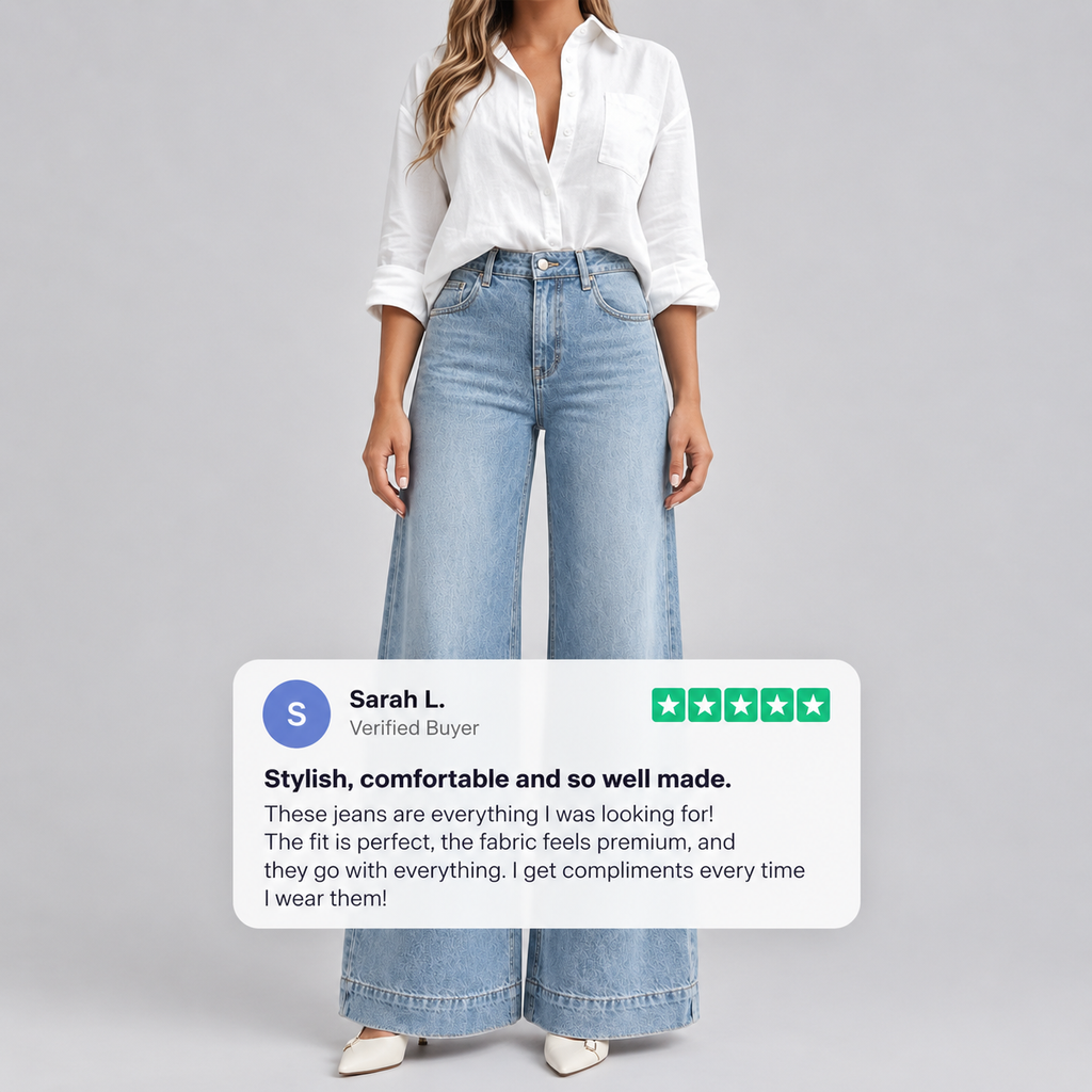 CHLOÉ WIDE-LEG JEANS WITH A SLIMMING EFFECT