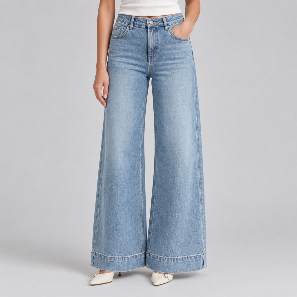 CHLOÉ WIDE-LEG JEANS WITH A SLIMMING EFFECT