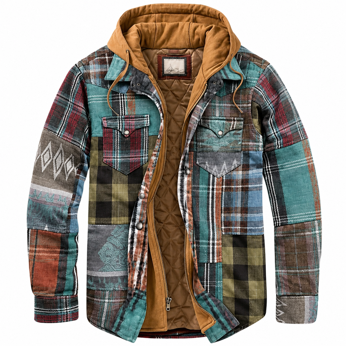 James Checked Patchwork Jacket