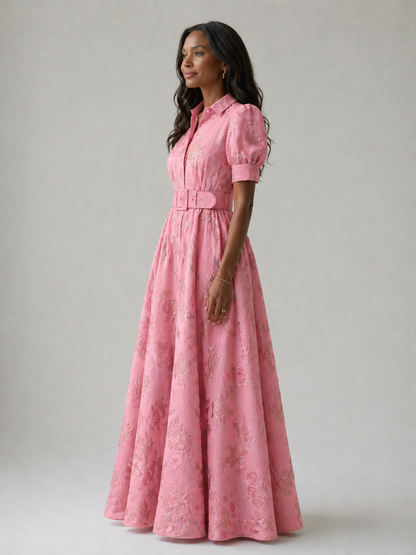 ARVELYNE™  | Belted Floral Maxi Dress