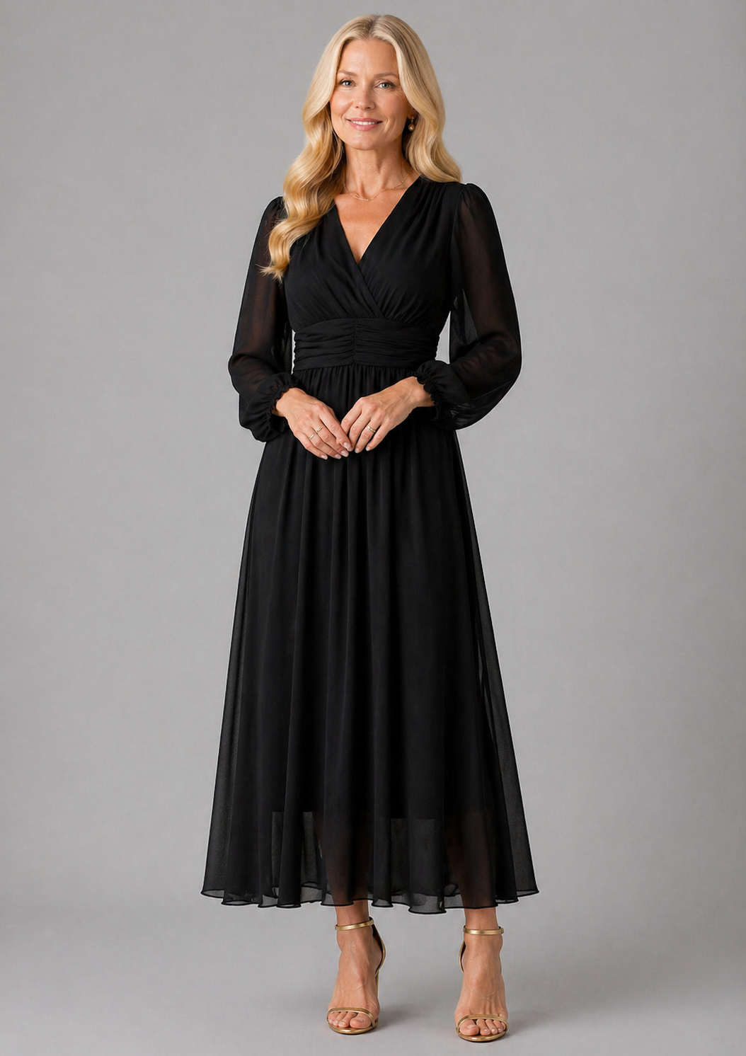 Ellis & Johnson™ | Elegant Wrap Dress