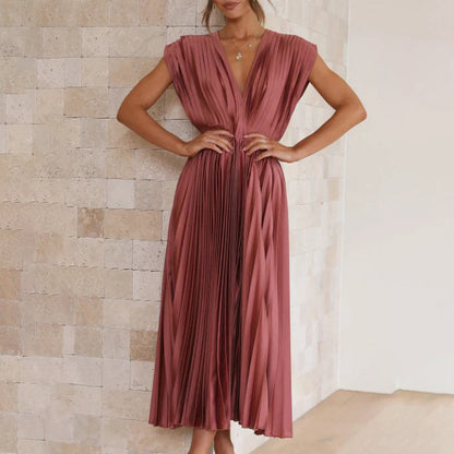 ARVELYNE™  | Timeless Pleated Midi Dress