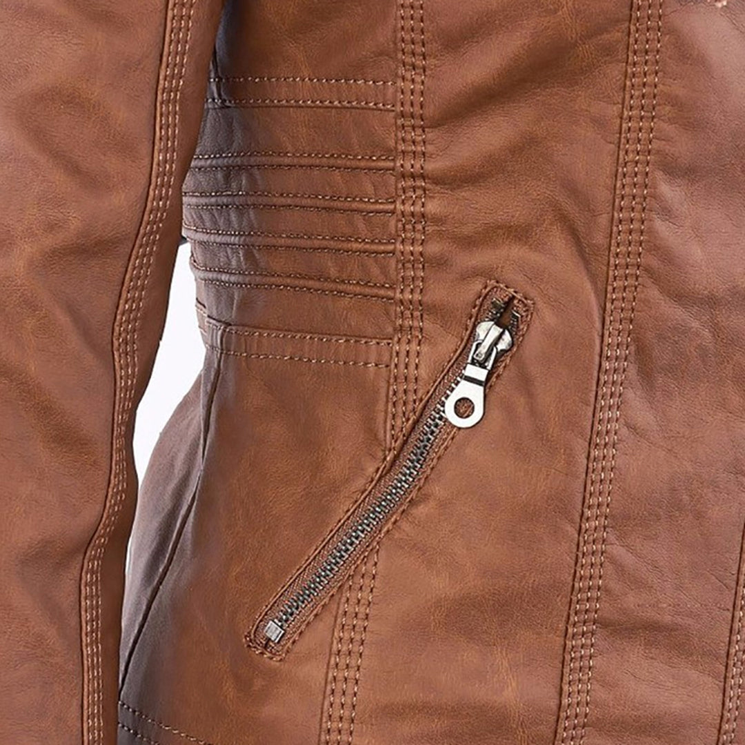 CHARLOTTE ROBUST & ELEGANT LEATHER JACKET