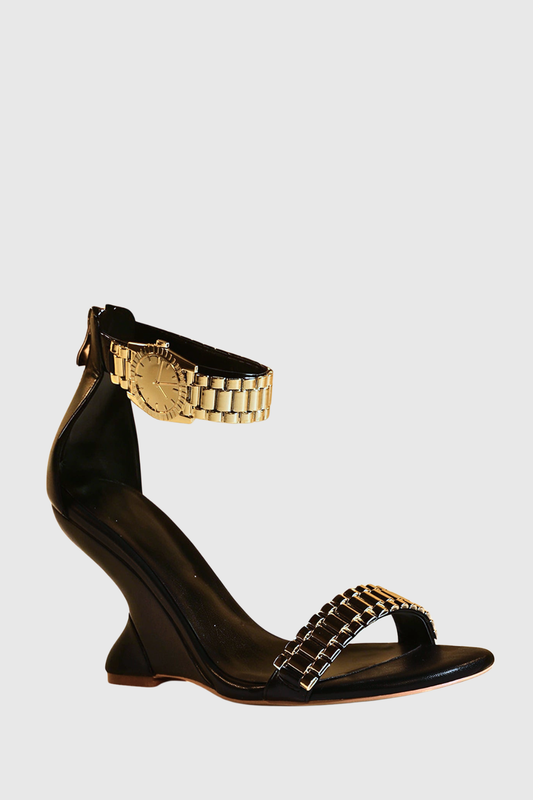 Sophia Watch Strap Wedge Sandals