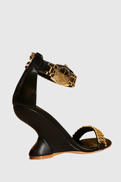 Sophia Watch Strap Wedge Sandals
