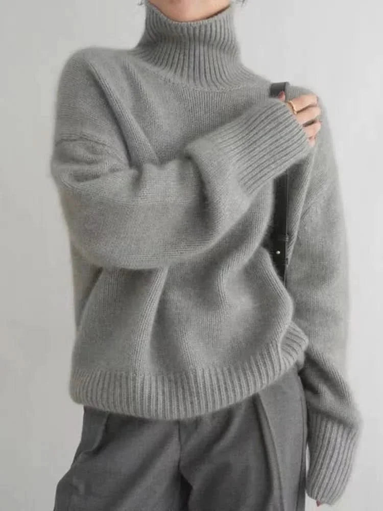 ISABELLA CASHMERE HIGH-NECK SWEATER