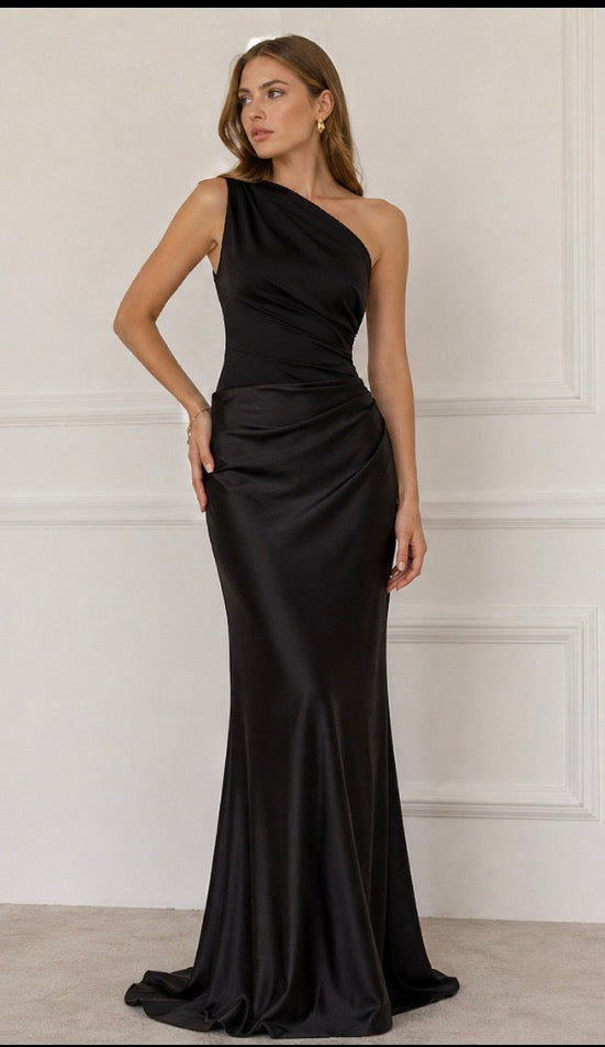 Melena™  | Maxi Dress with a Guilt in Satin