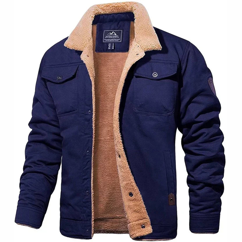 HARRY Warm Teddy-Collar Bomber Jacket
