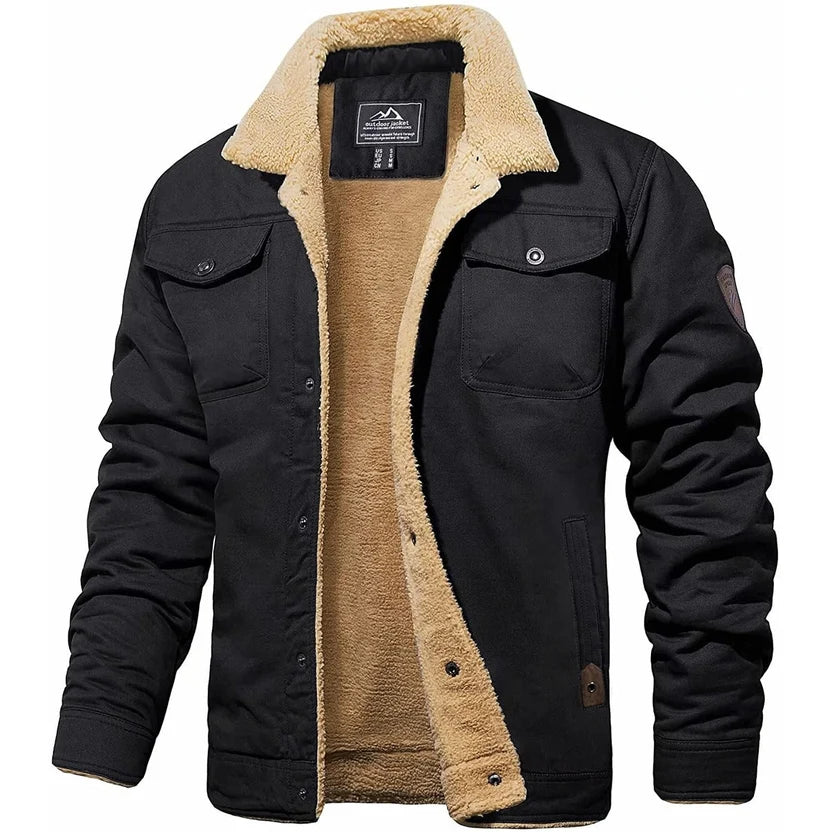 HARRY Warm Teddy-Collar Bomber Jacket