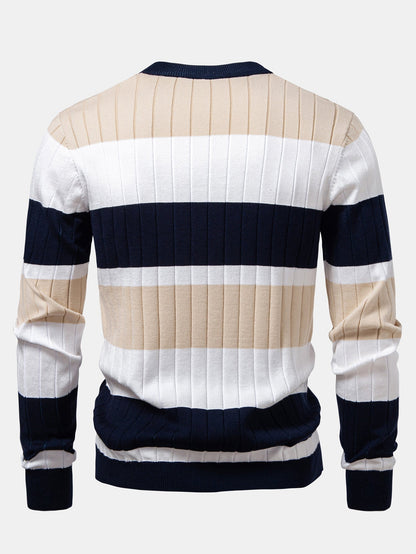 Stripe Crew Neck Sweater