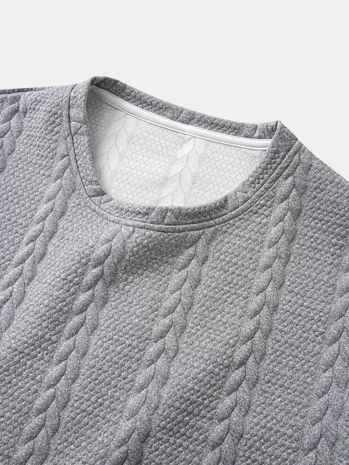 Relax Fit 2-in-1 Twist Jacquard Sweatshirt