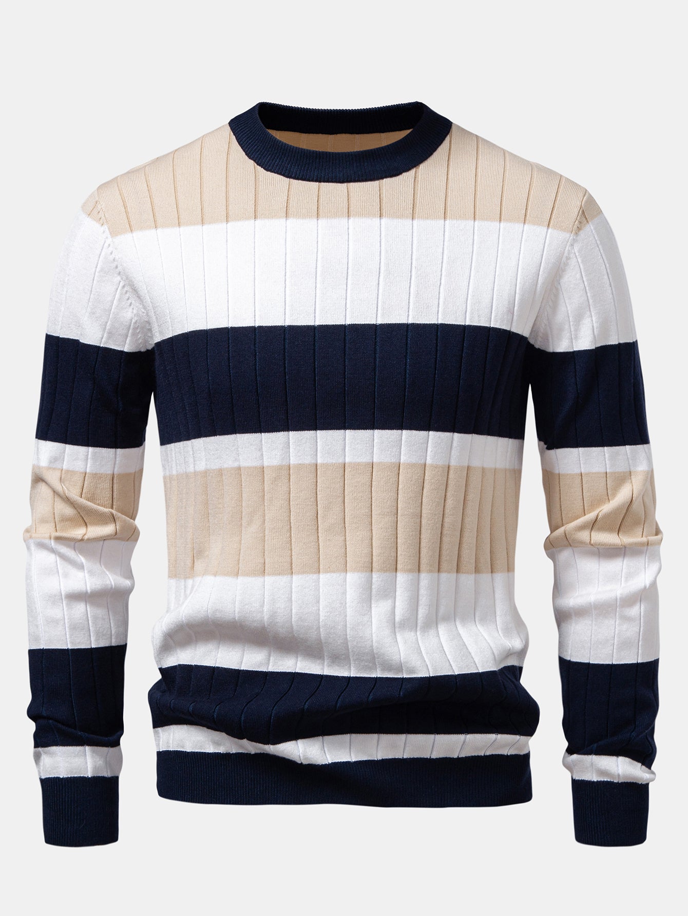 Stripe Crew Neck Sweater