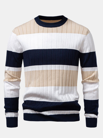 Stripe Crew Neck Sweater