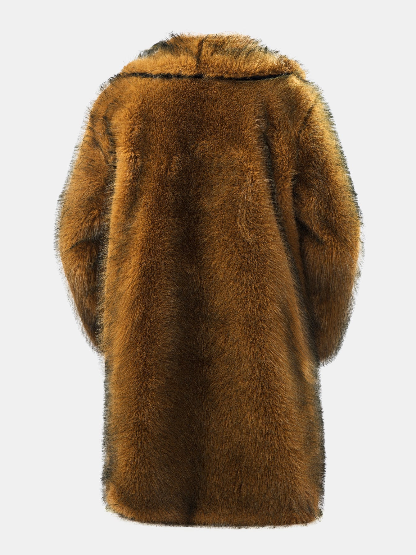 Faux Fur Shawl Collar Overcoat