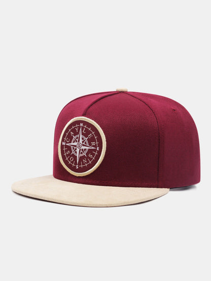 Trendy Hip-hop Compass Embroidered Baseball Cap