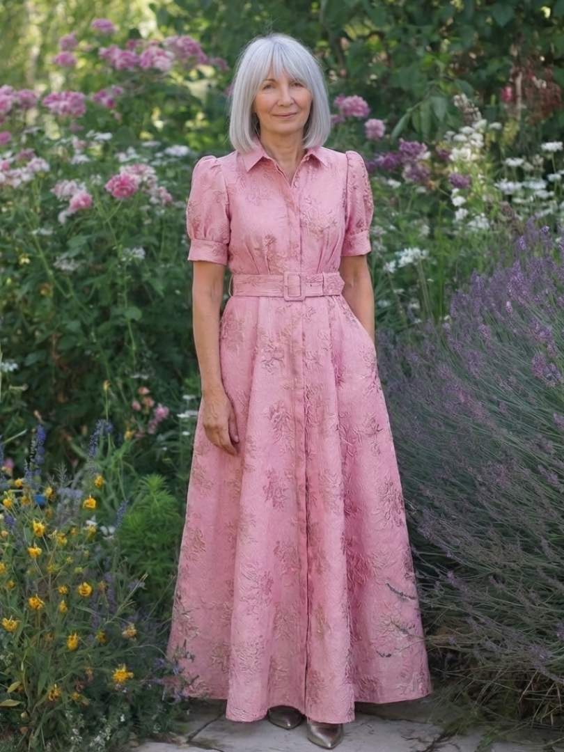 Ellis & Johnson™  | Belted Floral Maxi Dress