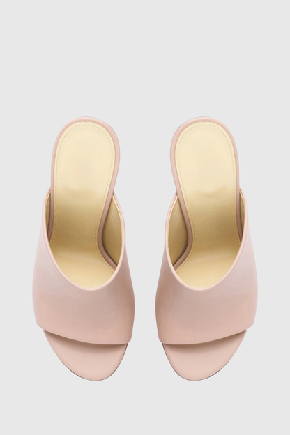 Lily Metal Spiral Mules - Pink