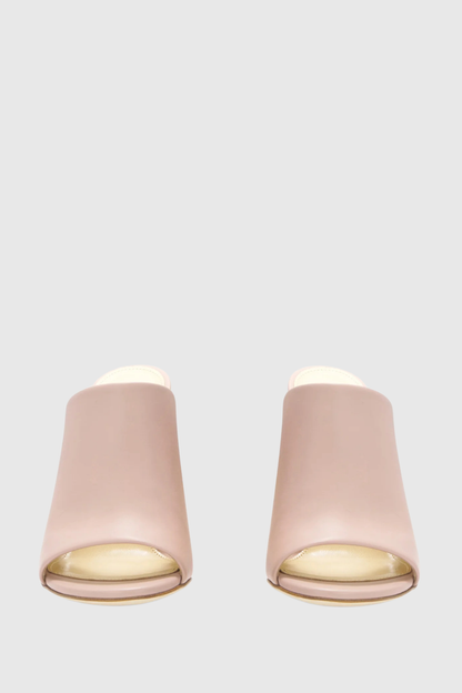Lily Metal Spiral Mules - Pink