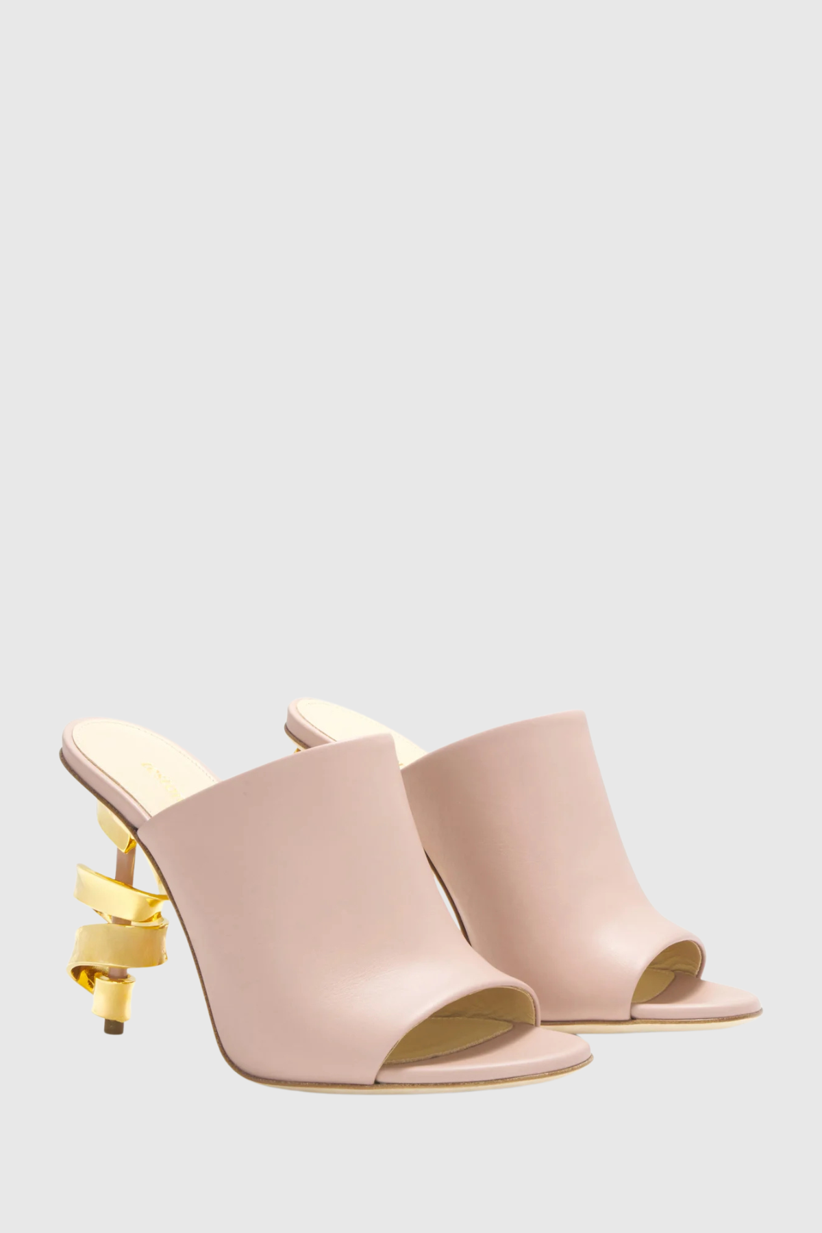 Lily Metal Spiral Mules - Pink