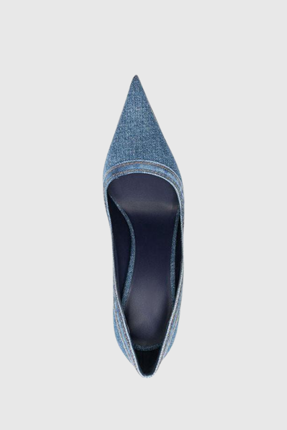 Ruby Denim Steel Stiletto Pumps