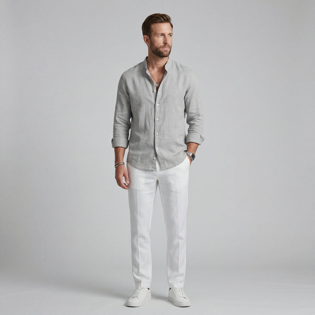 Luca | Camicia in lino elegante e leggera