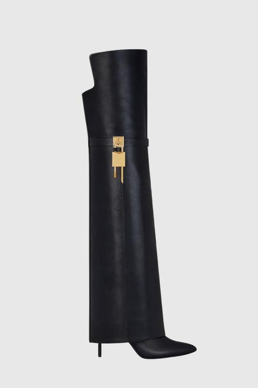 Aria Gaines Asymmetric Buckle Boots