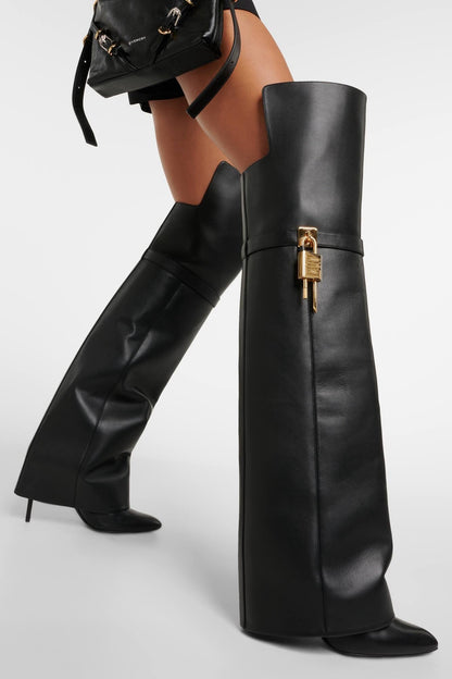 Aria Gaines Asymmetric Buckle Boots