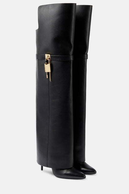 Aria Gaines Asymmetric Buckle Boots