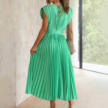 ARVELYNE™  | Timeless Pleated Midi Dress