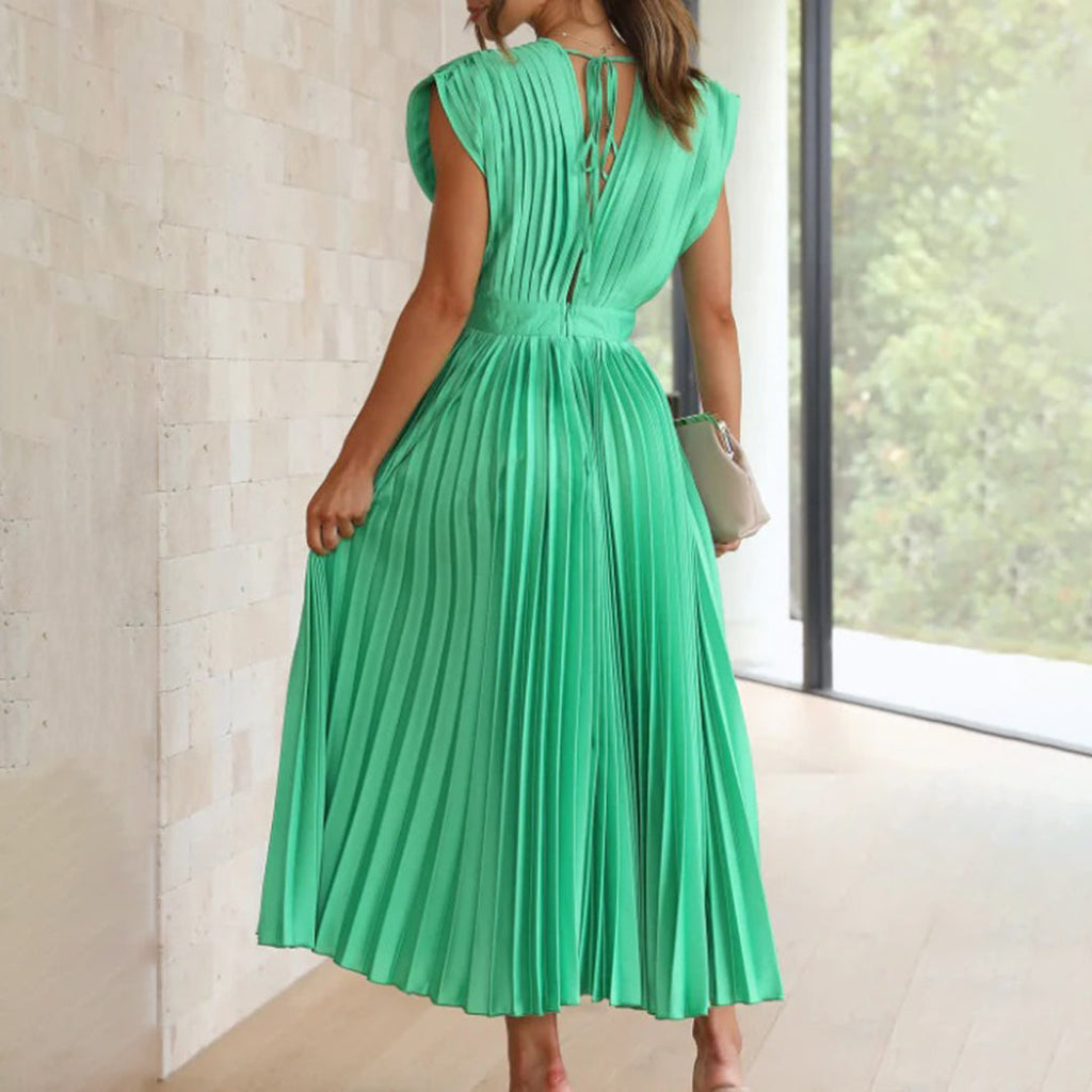 Ellis & Johnson™  | Timeless Pleated Midi Dress
