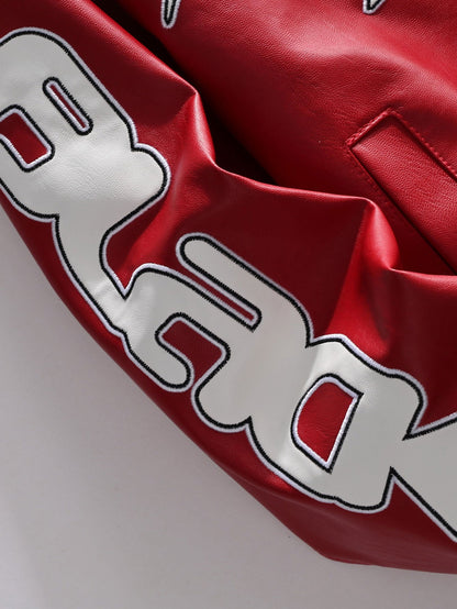 Black Air Leather Racing Jacket